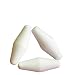 BIPEE 11x20mm H Type Magnetic Stir Bars White, with Pivot Ring PTFE Cover Stirring Rod Pack of 10