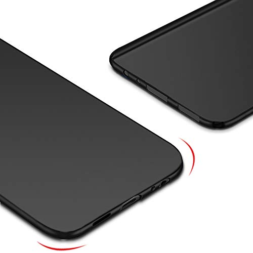 Image of TheGiftKart Sleek Back Cover Case for Realme 5i / 5s / 5 | Slim Fit Protective Design | Ultra Matte Finish | Camera Protection Bump | Soft Silicon Back Case (Silicone, Black)