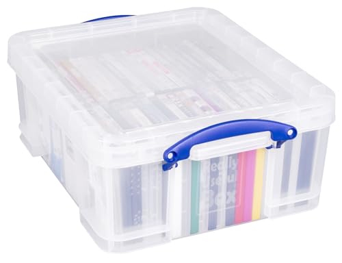 Really Useful Box Plastic Storage 18 Litre Clear (Pack Of 3) - Image 4