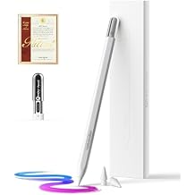 HOU Stylus Pen for Apple iPad - USB-C Charging with Hidden Port, Strong Magnetic Suction, Supports Undo & Eraser, Long Battery Life - Compatible with iPad Pro/Air/Mini & 6th to 11th Generation