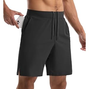 Mens Athletic Shorts 7 inch Running Workout Shorts Men Quick Dry Lightweight Sports Gym Shorts with Pockets