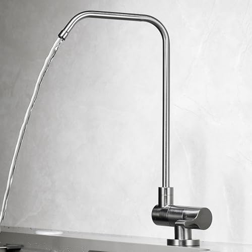 Grifo de filtro de agua plegable para renovar tu fregadero de cocina en gris frío