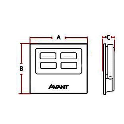 AVANT 259500874 Refletor Led Slim, Im50. Ne4000 K, Bivolt, 3750, Luz Neutra