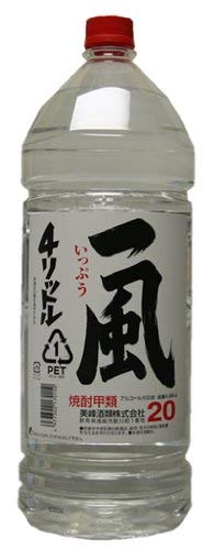 ✨新品未開封✨ 美峰酒類株式会社 甲類焼酎「一風」 4リットル×4本入り Amazon.co.jp: 甲類焼酎 一風 20度 ペット 4000ml 4L 1本 焼酎 美峰
