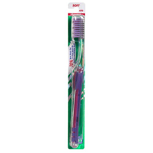 Butler G-U-M Micro Tip Toothbrush, Full Head, Soft 470 , 2 toothbrushes by SUNSTAR BUTLER