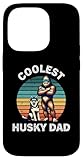 coolest husky dad retro bigfoot sasquatch amante dei cani custodia per iphone 14 pro