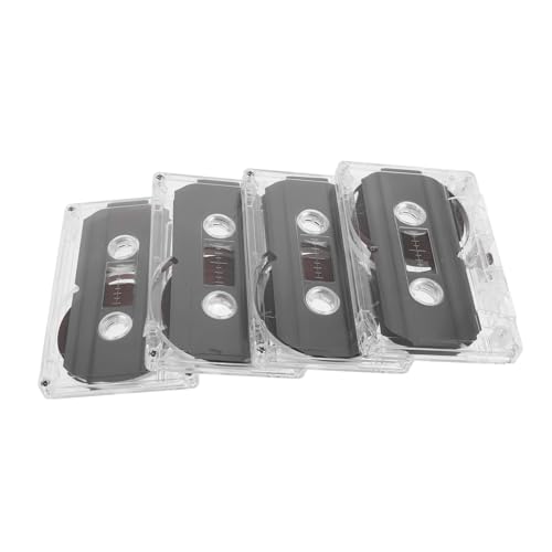 CORHAD 4pcs Blank Audio Cassette Tapes for Recordings Retro Messages and Teaching Sound for Special Occasions and Heartwarming Surprises