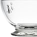 La Rochere Bee Glass Bowl Set of 6 – Classic French Clear Glass Dessert Bowls with Embossed Bee Emblem – Elegant and Versatile Small Bowls for Ice Cream, Snacks, Fruit & Entertaining (9 Oz)