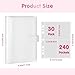 A5 Kpop Photocard Binder with 30 Pack 4-Pocket Card Pages, 6 Ring A5 Binder Card Collector Album with 240 Card Slots,PU Leather Binder Cover with Magnetic Buckle Closure for Organizing Trading Card