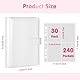A5-Bindekarte Sammler mit 30 Pack 4-Pocket-Seiten,6 Ringbuch-Album mit 240 Kartenfächern, PU-Leder-Bindemittel mit magnetischem Schnallenverschluss zum Organisieren von Sammelkarten, K-Pop-Fotokarten