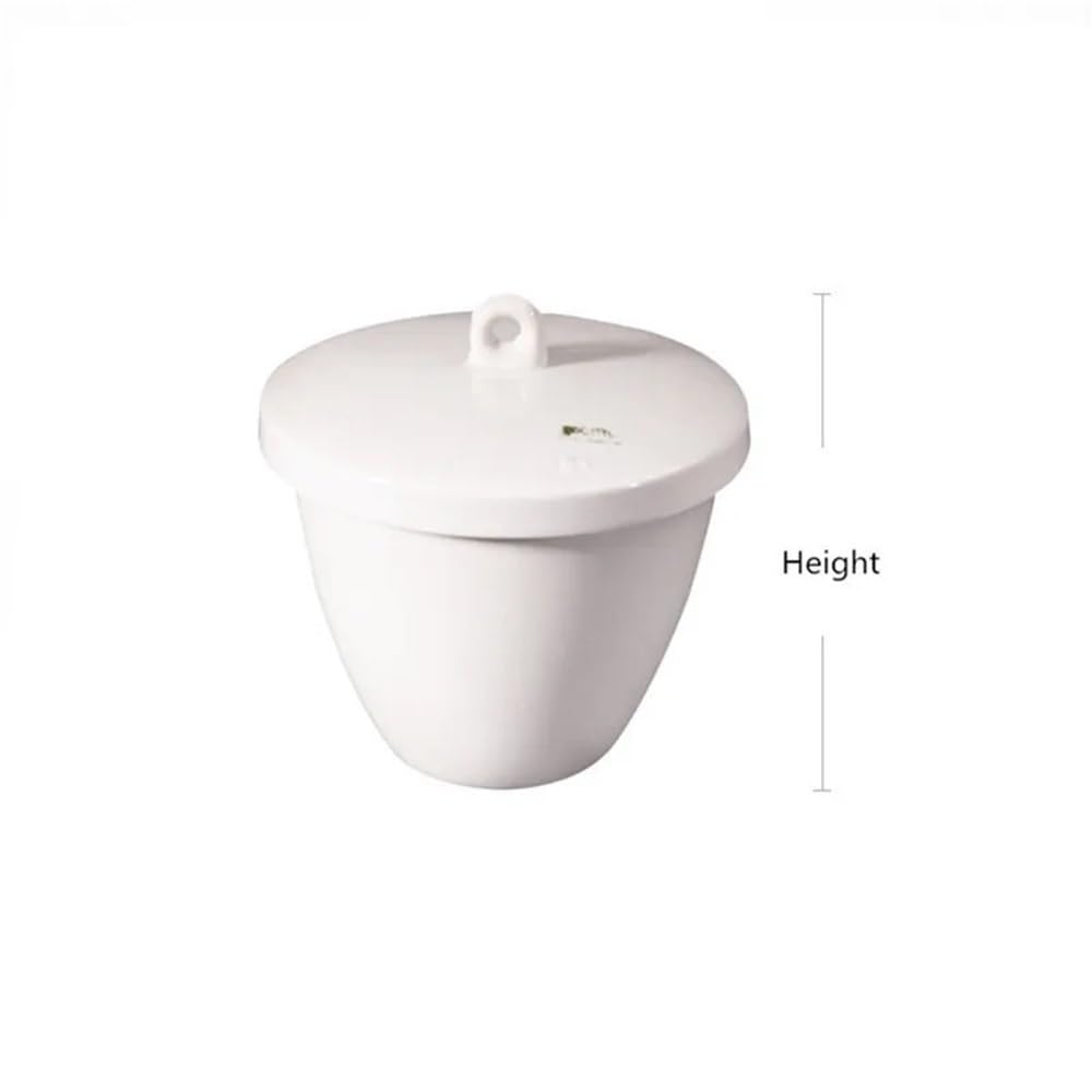 1pc Ceramic Crucible with Lid for Metal Refining - 200/300ml Lightweight Lab Crucible for High-Temperature Experiments(300ml)