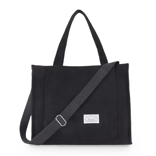 UERRUAM Corduroy Crossbody Tote