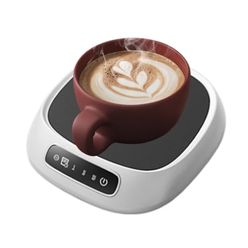 Chauffe-tasses à café : plaque chauffante USB, contrôle intelligent de la température de montagne russe | Chauffe-thé électrique, réglage de la chaleur à 3 niveaux pour le lait, les boissons