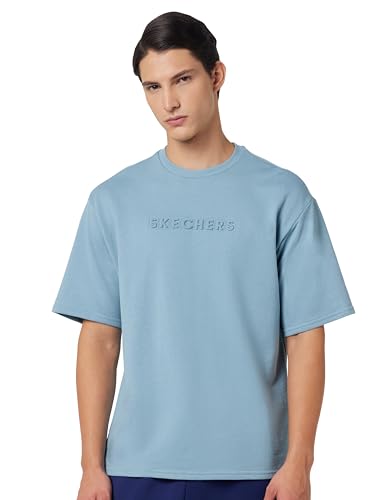 Image of Skechers Embossed Logo T-Shirt (TS0144ID-LGBL XS)