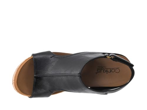 Image of Corkys Footwear Womens Carley Wedges, Featuring Corkys EVA Foam Cushioned Insoles, A 2.5 Inch Heel, Lightweight For All Day Wear, And Hook And Loop Closure