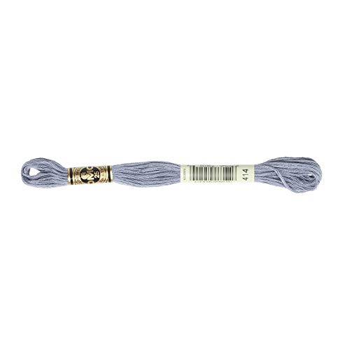 Image of DMC 6-Strand Embroidery Cotton Floss, Dark Steel Grey (Pack of 2)