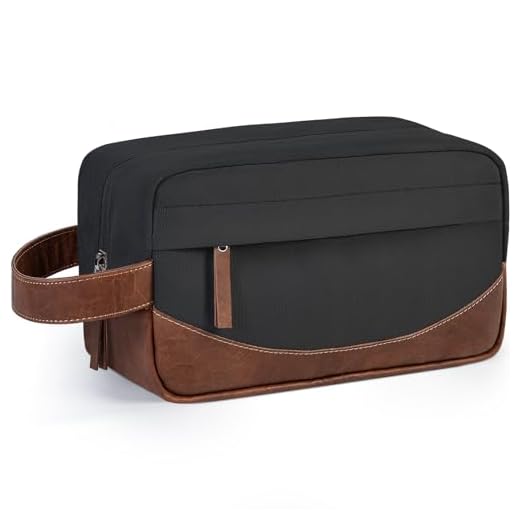 Ezday Travel Toiletry Bag for Men, Black, Medium