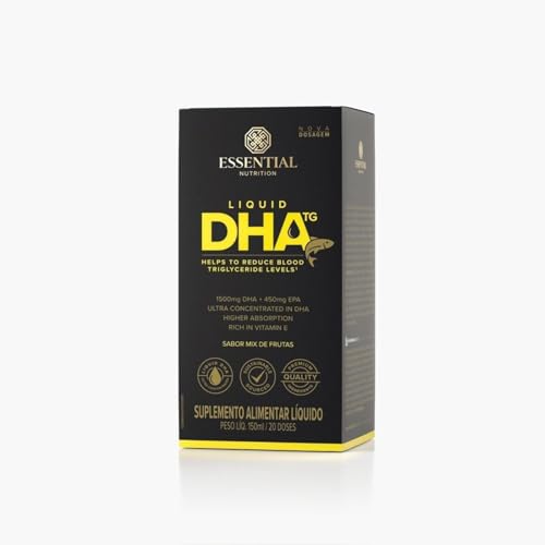 Liquid DHA TG 150ml - Sabor Mix de Frutas - Essential Nutrition