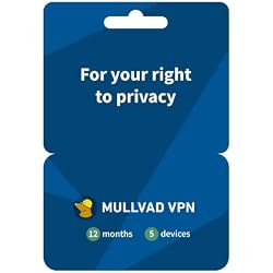 Mullvad VPN | 12 Months for 5 Devices | Anti-Censorship & Internet Freedom | No-Log VPN