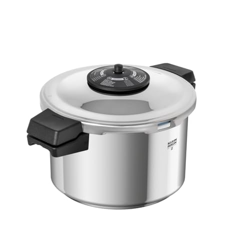 Image of Kuhn Rikon Duromatic Classic NEO 5 L Side-Handle Pressure Cooker - Swiss-Made, Ultra-Fast & Energy-Efficient, Thick Super-Thermic Base, Safe & Durable