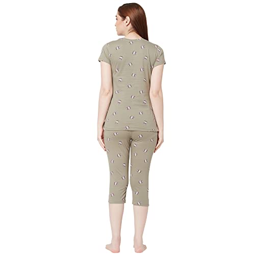 Image of Sweet Dreams Printed Cotton Regular Fit Womens Nightsuit