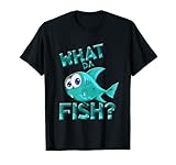 What da Fish Lustiger Motiv Ozean Ostsee Angelrute Angler T-Shirt