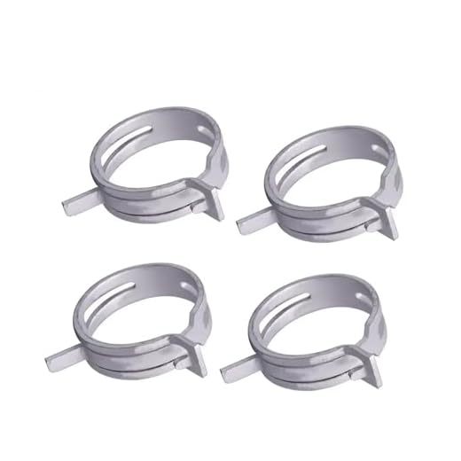4PCS Upper & Lower Radiator Hose Clamps Kit for Honda Accord Civic CRV Fit Odyssey Replace 19511-PH7-003 19511PH7003