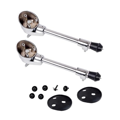 FUNOMOCYA Drum Bass Drum Legs Replacement Set of 2 Stainless Drum Stand Parts Sturdy Plating
