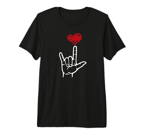 ASL I Love You - Lenguaje de Signos Americano Camiseta Premium