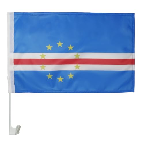 AZ FLAG Bandiera per Auto Capo Verde 45x30cm - Bandierina da Auto Capoverdiana 30 x 45 cm, Car Flag