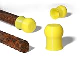 Abdeckung Baustahl flexibel ohne Kanten Moniereisen Bewehrungseisen Rebar Sicherheitskappen Torstahl unzerbrechlich Schutz Armierungseisen Plastik gummiartig (Gelb, 16mm Schnittschutz, 5, stück, 1)