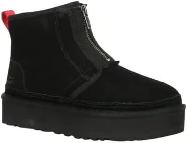 UGG Women's Neumel Platform Zip Boot Black Size 10