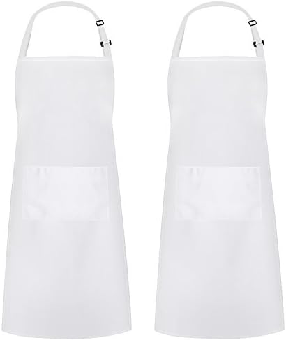 Syntus Apron for Men Women, Adjustable Cooking Kitchen Apron with 2 Pockets