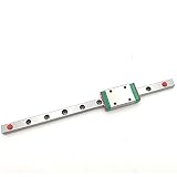 Pangocho Guide CNC Binario lineare mgn7 60-650 mm, Guida lineare da 7 mm + Blocco MGN7H o MGN7C (Color : MGN7H, Size : 180mm)