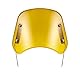 Universal Motorrad Windschutzscheibe Windshield Windabweiser für 5 ’’ - 7 ’’ Scheinwerfer Motorrad (Gelb)
