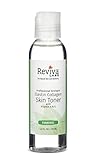 Elastin Collagen Skin Toner with Vitamin A, Vitamin E | Reviva Labs | For Dry Skin, Aging Skin, Alco