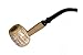 Missouri Meerschaum - Diplomat Corn Cob Tabacco Pipe - Apple, Bent Bit