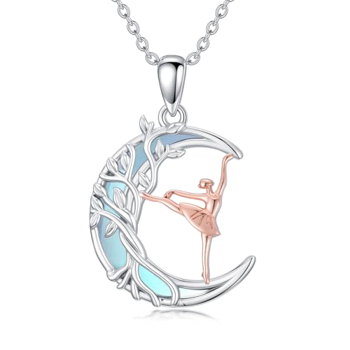 MISTBEE Ballerina Necklace 925 Sterling Silver Heart...