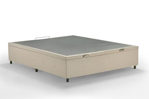 Box Baú Premium Linho Bege Casal - SONO DESIGN