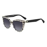 Kate Spade New York Women's Daesha/S Cat Eye Sunglasses, WHTBKPTTR, 56mm, 16mm