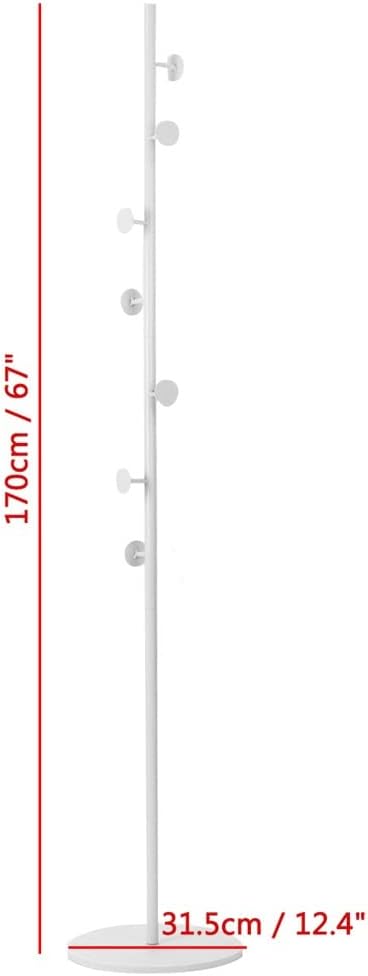 Metal Assembly Hanger Hat Coat Vertical Hanger Bedroom Clothes Storage Rack Furniture Drying Rack(Gray)