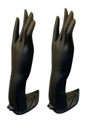 Image of morel MANNEUIN HAND FINGER DISPLAY HOLDER STAND, JEWELLERY DISPLAY HOLDER ORGANIZER, RING HOLDER PACK 2. (9.5 INCH, BLACK)