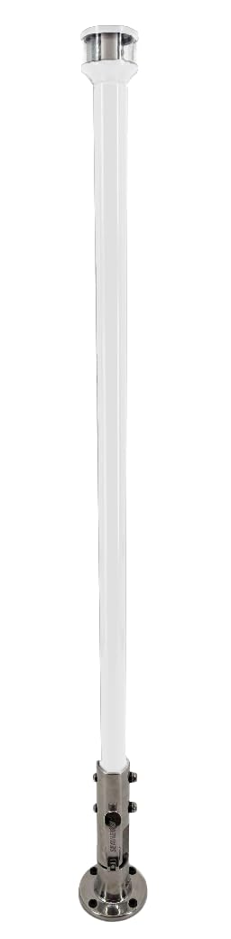 Folding Light Post | 316L Stainless Base + 3NM USCG C5 LED | Marine Grade