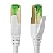 Produktbild KabelDirekt  Cat 7 Netzwerkkabel mit Dreifach-Schirmung  15 m  10 Gigabit LAN Kabel & Ethernet Kabel (Patchkabel geeignet für Highspeed Netzwerke, Gaming, Switch, Router, PC & Modem, RJ45, weiß)