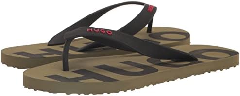 HUGO Mens Bold Logo Flip-Flop, Verdant Green, 10 US | Image 6