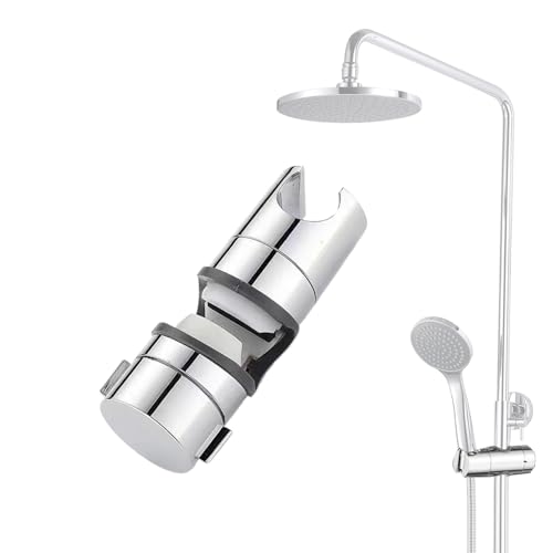 Soporte ajustable para ducha de mano – 22 – 25 mm altura ajustable soporte para rieles de ducha | Soporte para barra deslizante de ducha, para baño, hotel, spa, cabina de casa, apartamento
