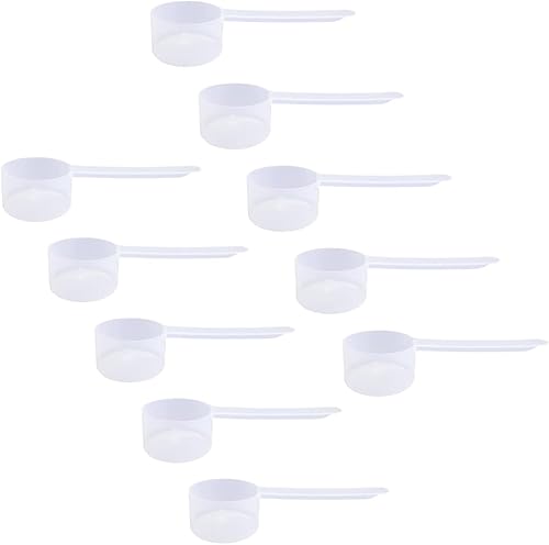 Miniatura 42 de Cuchara medidora de plástico, (35 cc 2.5 cucharadas 1.25 fl oz. 1.2 fl oz) Cucharas de mango largo para polvos, gránulos, café, alimentos