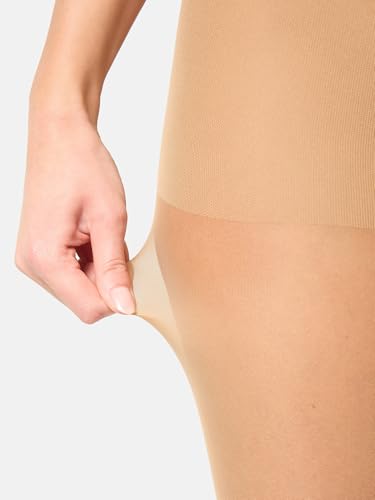 Nur Die Goodbye Laufmaschen 20 DEN Strumpfhose verhindert Laufmaschen transparente Fein-Strumpfhose matte Optik Damen, mandel, M