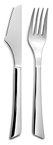Comas Napoli 18% 3 Blister Pizza Cuchillo, Plata, 205 mm