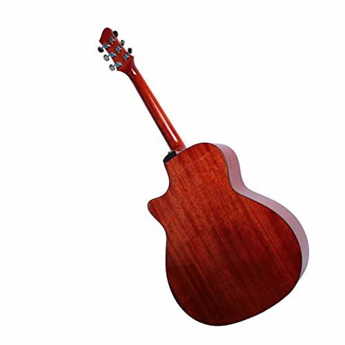 Guitare folk de 41 pouces, texture fine ton brillant forte pénétration guitare acoustique à faible pression avec chiffon de nettoyage pour les voyages pour les(Couleur du coucher du soleil) - Les Beatles, Paul McCartney, John Lennon, RIngo Starr, George Harrison Guitare folk de 41 pouces, texture fine ton brillant forte pénétration guitare acoustique à faible pression avec chiffon de nettoyage pour les voyages pour les(Couleur du coucher du soleil) – Image 5